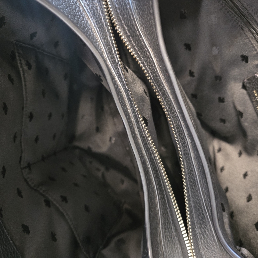 EUC Kate Spade Black Leather Shoulder Bag - Picture 8 of 11